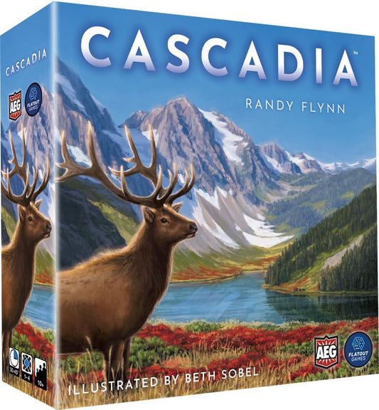 Cascadia is a puzzly tile-laying and token-drafting game featuring the habitats and wildlife of the Pacific Northwest. Sold by Board Hoarders