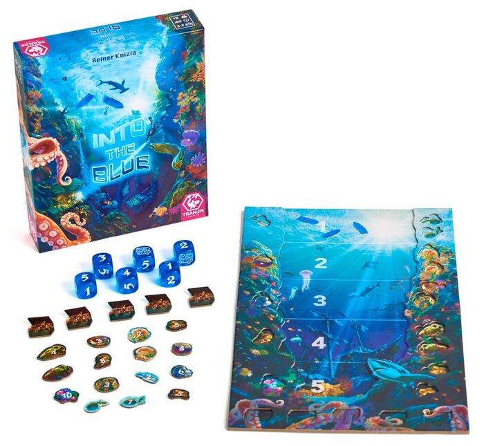 Into The Blue - Reiner Knizia game. FunnyFox - roll the dice
