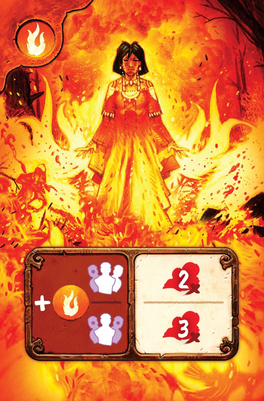 Tribes of The Wind board game - fire card