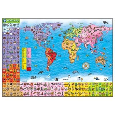 Orchard Toys World Map Puzzle & Poster | Kids Jigsaws | BoardHoarders ...