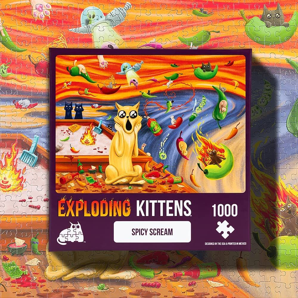 Exploding kittens puzzle outlet 1000 piece